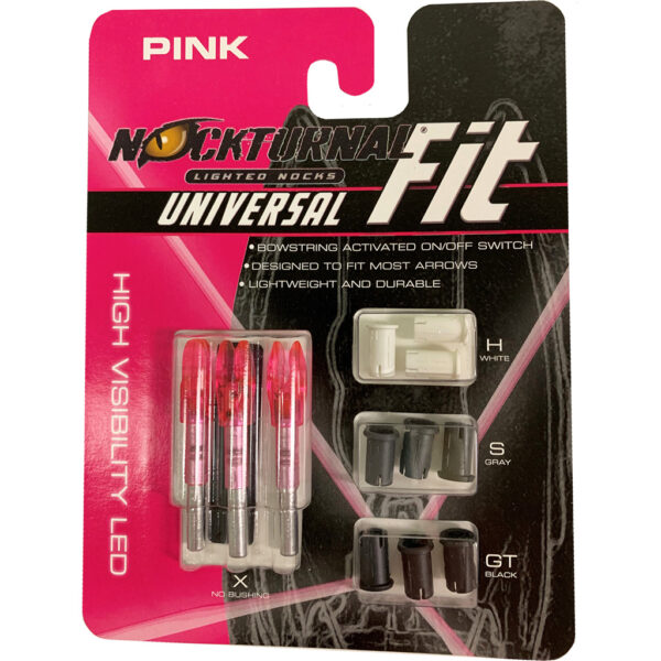 1001183_1 Nockturnal FIT Lighted Nocks Pink 3 pk.