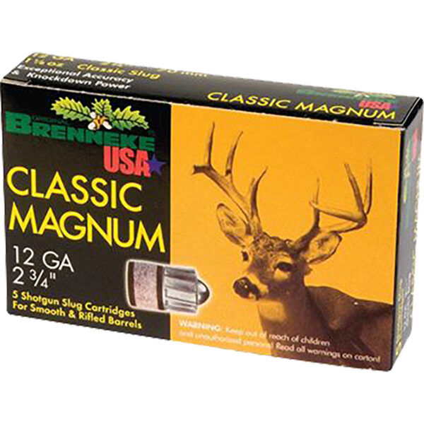 1002078_2 Brenneke Classic Magnum Slugs 12 ga. 2 3/4 in 1 1/8 oz. 5 rd.