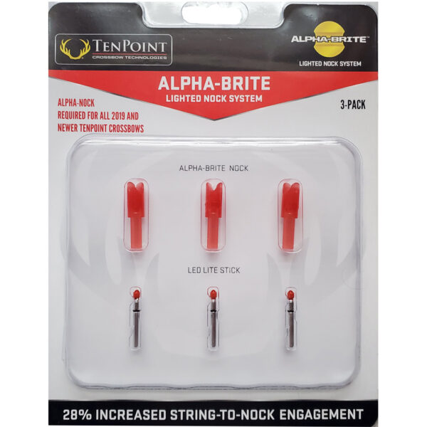 1002354_1 TenPoint Alpha Brite Lighted Nock Kit .297 Red 3 pk.