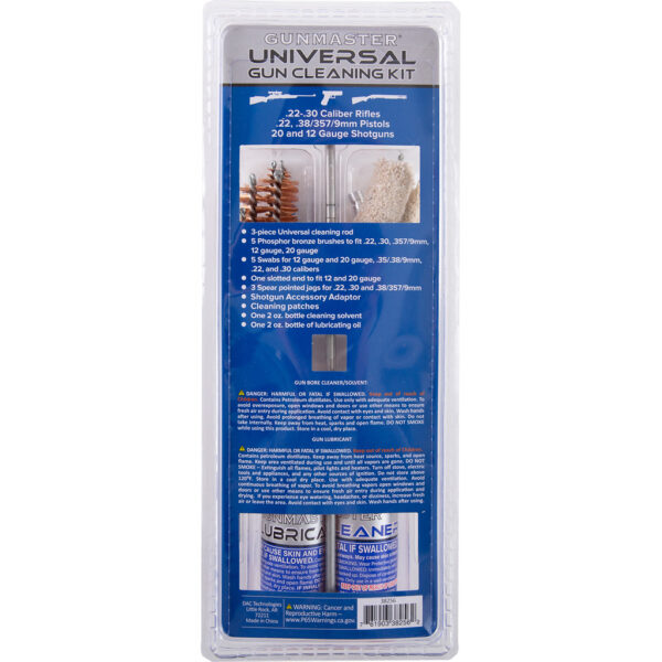 1002477_1 Gunmaster Universal Cleaning Kit 19 pc. w/ oil and solvent