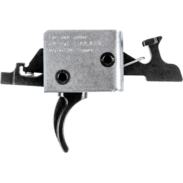 1002764_1 CMC Triggers AR15/AR10 Two Stage Trigger Curved Large Pin 1 lb. Set-3 lb. Release
