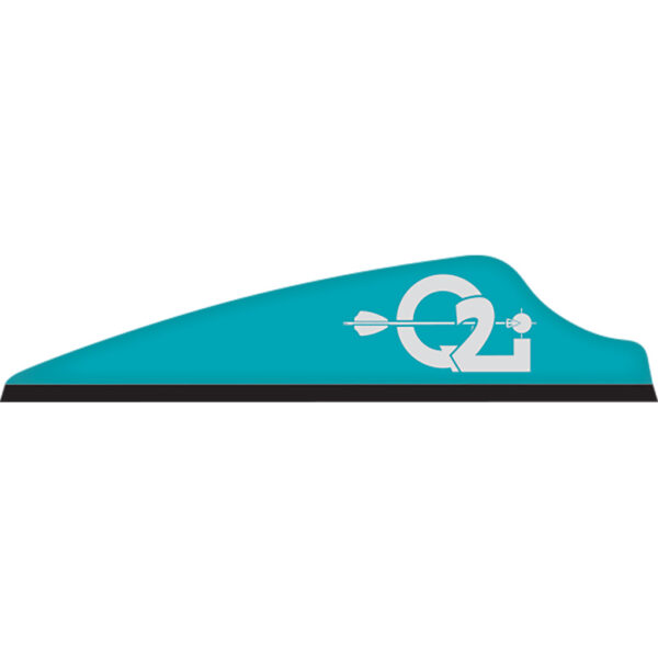 1004460_1 Q2i Fusion X-II SL Vanes Teal 1.75 in. 100 pk.