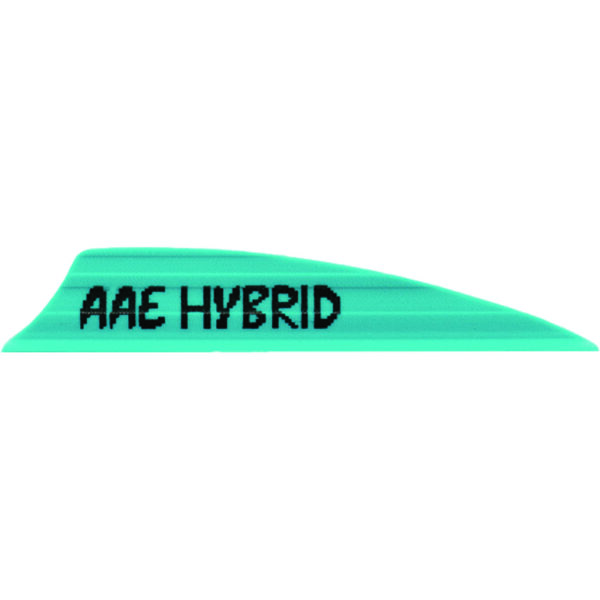 1005571_1 AAE Hybrid 2.0 Shield Cut Vanes Teal 50 pk.