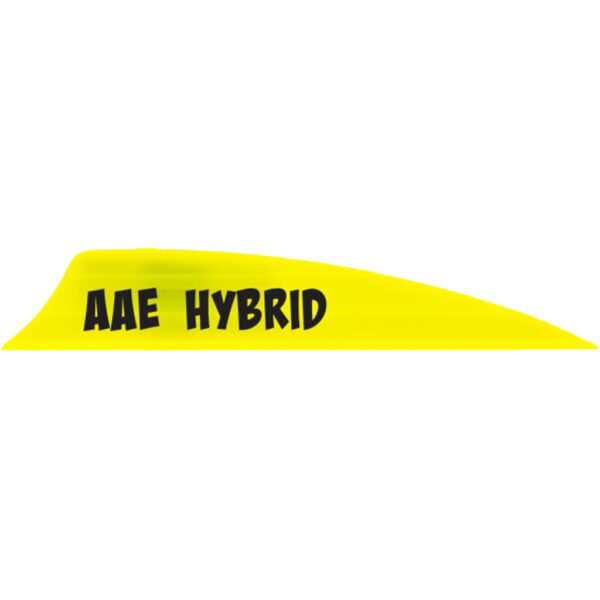 1005573_1 AAE Hybrid 2.0 Shield Cut Vanes Yellow 50 pk.