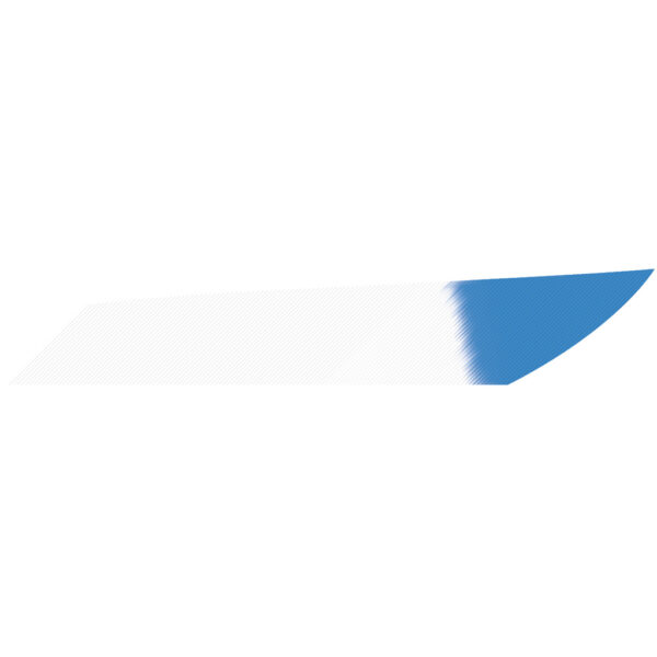 1005805_1 Gateway Mako Feathers White Blue Tip 3.125 in. LW 50 pk.