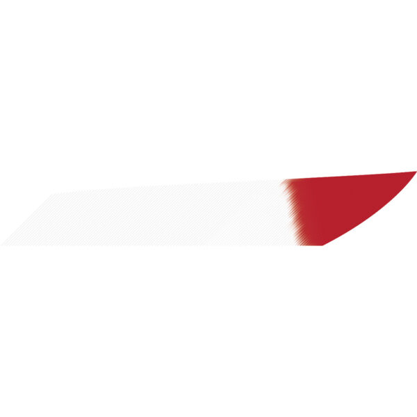 1005808_1 Gateway Mako Feathers White Red Tip 3.125 in. LW 50 pk.