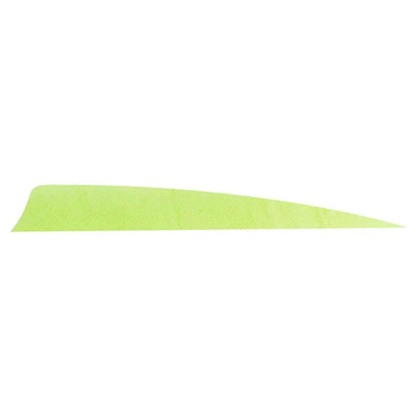1005960_1 Trueflight Shield Cut Feathers Chartreuse 4 in. RW 100 pk.