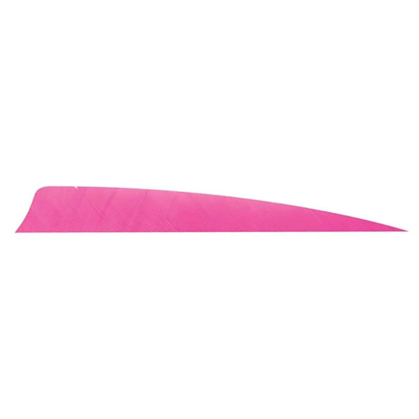 1005963_1 Trueflight Shield Cut Feathers Pink 4 in. LW 100 pk.