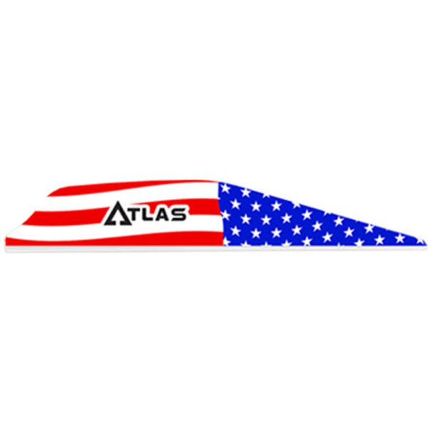1006099_1 Bohning Atlas Vanes American Flag 100 pk.