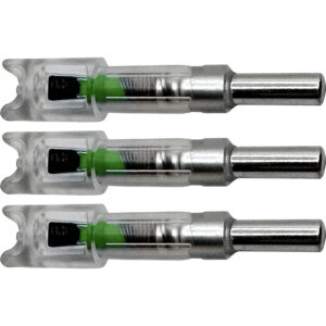 Flex Fletch LIT Lighted Crossbow Nocks .300 Green 3 pk.