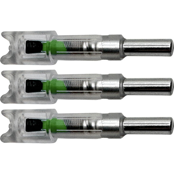 1006304_2 Flex Fletch LIT Lighted Crossbow Nocks .300 Green 3 pk.