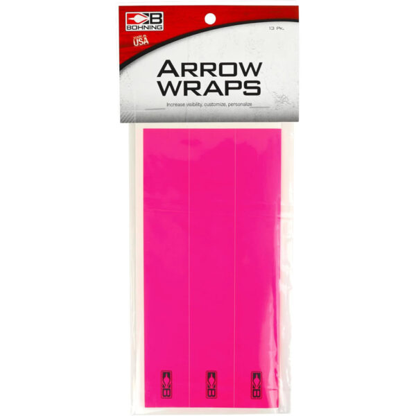 Bohning Arrow Wraps Small diameter 5.5 in. Hot Pink 13 pk.