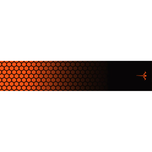 White Water Archery Honeycomb Fade Arrow Wraps Fade Orange 5 in. x 1.125 in. 15 pk.