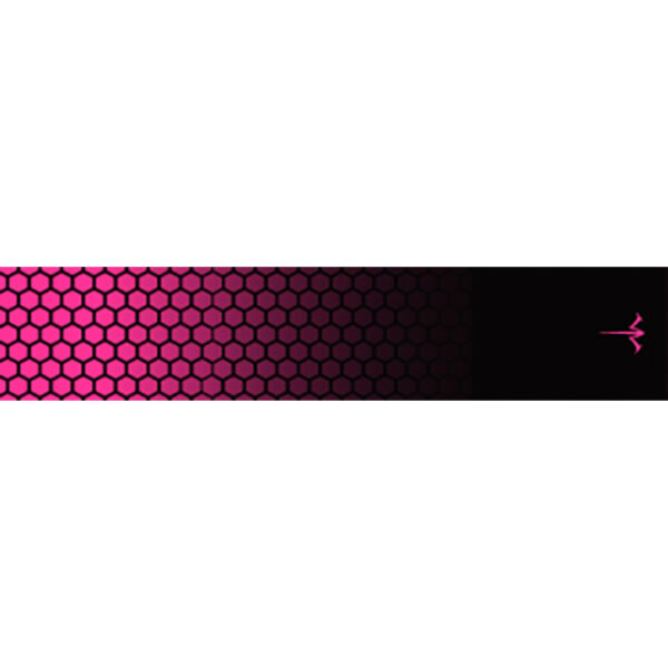 White Water Archery Honeycomb Fade Arrow Wraps Fade Hot Pink 5 in. x 1.125 in. 15 pk.
