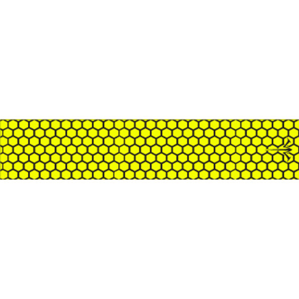 1006473_1 White Water Archery Honeycomb Fade Arrow Wraps Open Flo Yellow 5 in. x 1.125 in. 15 pk.