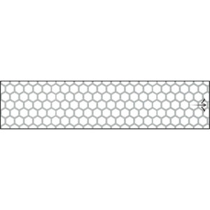 White Water Archery Reflective Arrow Wraps Honeycomb White 5 in. x 1.125 in. 15 pk.