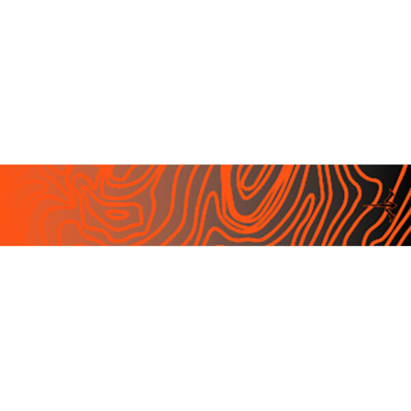 1006484_1 White Water Archery Topo Fade Arrow Wraps Orange 5 in. x 1.125 in. 15 pk.