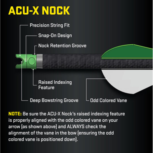 1006644_2 TenPoint ACU-X Carbon Arrows 20 in. ACU-X Nock 6 pk.