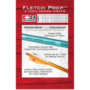 Bohning Fletch Prep Wraps 5 in. Small Clear 30 pk.