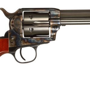 Taylors & Company 556101 1873 Cattleman Drifter 45 Colt (LC) Caliber with 4.75″ Blued Finish Barrel, 6rd Capacity Blued Finish Cylinder, Color Case Hardened Finish Steel Frame & Walnut Grip