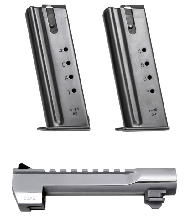 Magnum Research BMCP506PC Desert Eagle Conversion Kit 50 AE 6″ Polished Chrome Steel, Fits Desert Eagle Mark XIX