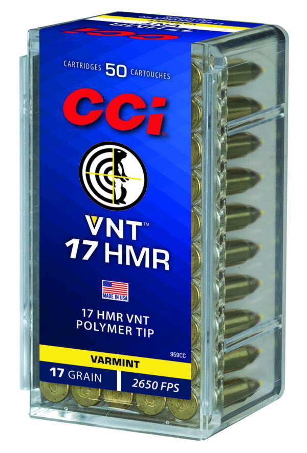 101380 CCI VNT .17 HMR 17gr Varmint Tipped 50rd