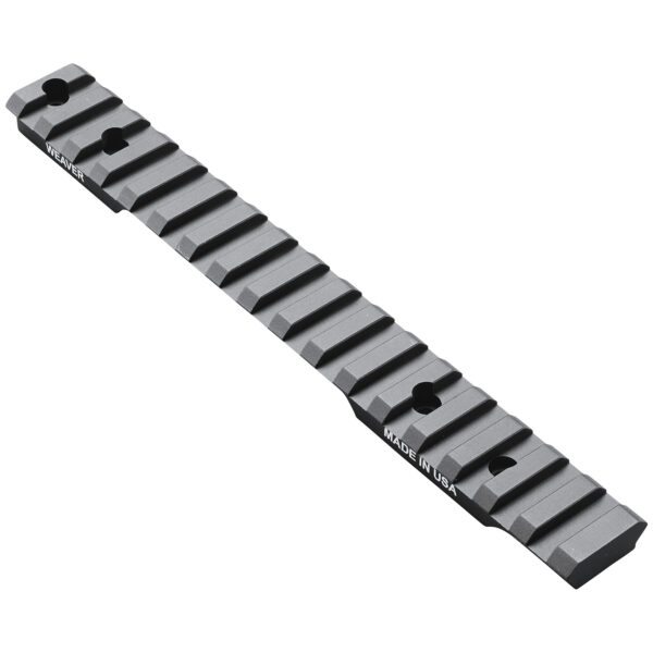 101435 Weaver Mounts 99491 Multi-Slot Base Extended Black Anodized Aluminum Fits Savage 10/11/12/14/16 Short Action