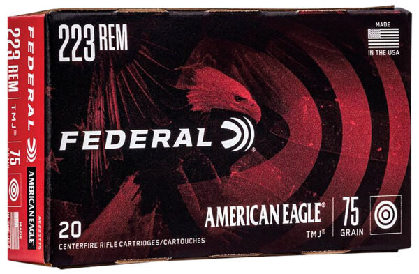 101786 Federal American Eagle .223 Rem 75gr TMJ — 20 Rounds