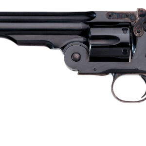 Taylors & Company 550639 Second Model Schofield 45 Colt (LC) Caliber with 7″ Barrel, 6rd Capacity Cylinder, Overall Blued Finish Steel & Walnut Grip