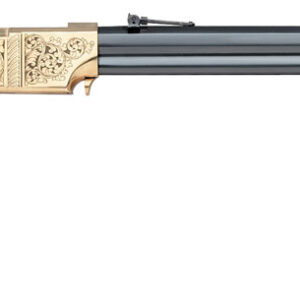 Taylors & Company 550295 1860 Brass Engraved 45 Colt (LC) 13+1 24.25″ Blued Octagon Barrel, Brass Engraved/ Brass Receiver, Walnut/ Wood Stock, Right Hand