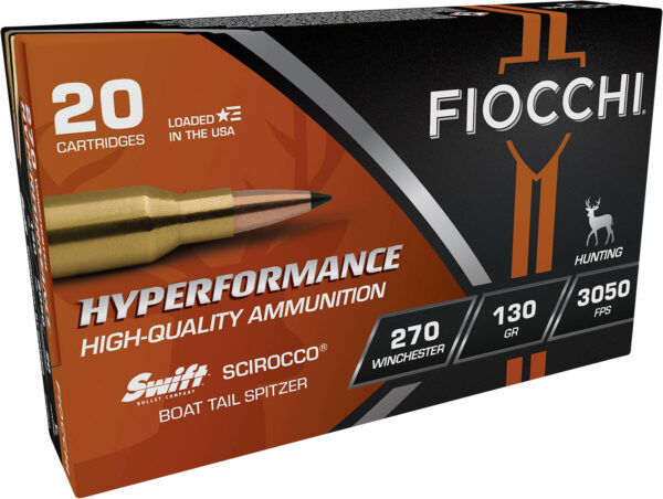 Fiocchi 270 Win 130gr Swift Scirocco II – 20rd Box