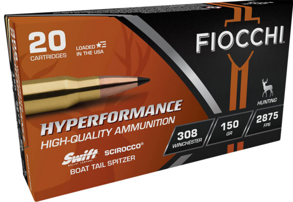 102222 Fiocchi 308 Win 150gr Swift Scirocco II Bonded – 20rd