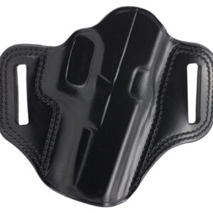 Galco CM228B Combat Master  OWB Black Leather Belt Slide Compatible w/Glock 20/21/37, Belt 1.75″ Wide Right Hand