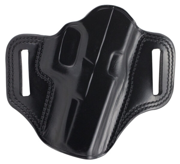 Galco CM228B Combat Master  OWB Black Leather Belt Slide Compatible w/Glock 20/21/37, Belt 1.75″ Wide Right Hand