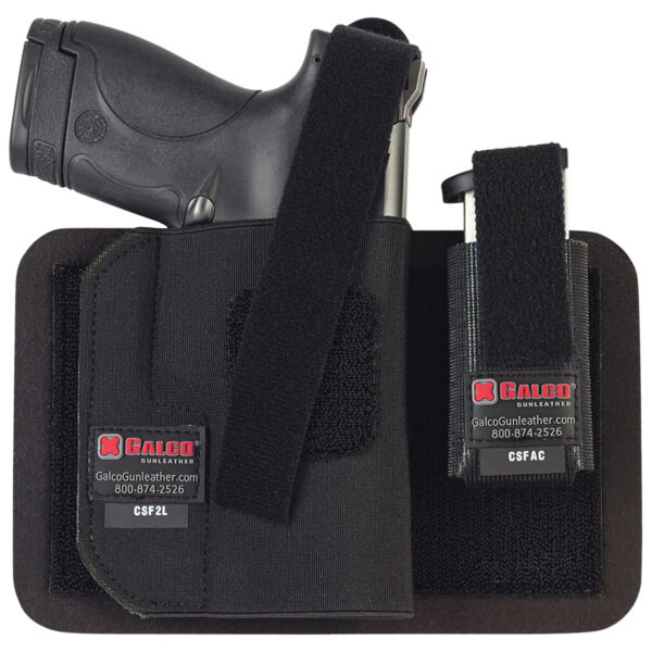 Galco CarrySafe 2.0 Black Nylon Clip-On Holster, Right Hand