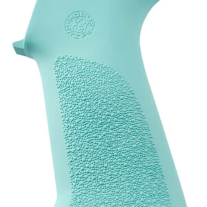 Hogue OverMolded Beavertail Aqua Blue Cobblestone Pistol Grip