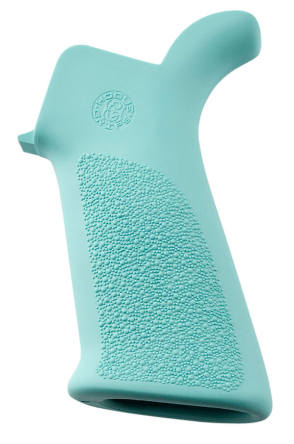 Hogue OverMolded Beavertail Aqua Blue Cobblestone Pistol Grip