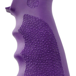 Hogue OverMolded Cobblestone Rubber Grip — Purple, AR-15/M16