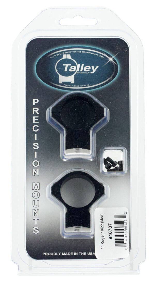 102792 Talley 940707 Scope Mount/Ring Combo 1″ Tube Ruger 10/22