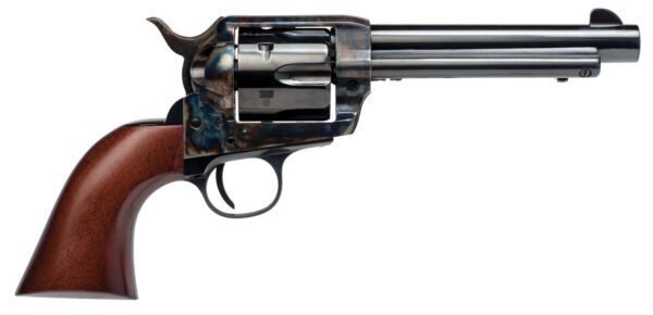 103014 Cimarron PP411 Frontier Pre-War 1896-1940 45 Colt (LC) 6 Shot, 5.50″ Blued Steel Barrel, Blued Cylinder, Color Case Hardened Steel Frame, Walnut Grip, Exposed Hammer