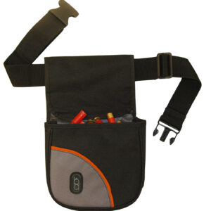 Bob Allen Club Series Divided Shell Pouch w/ Belt, Black