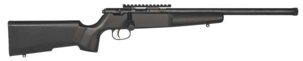 Savage Arms 13823 Rascal Target Youth 22 LR 1rd 16.12″ Matte Black Threaded Barrel, Matte Black Picatinny Rail Carbon Steel Receiver, Matte Black Fixed Wood Stock, Right Hand