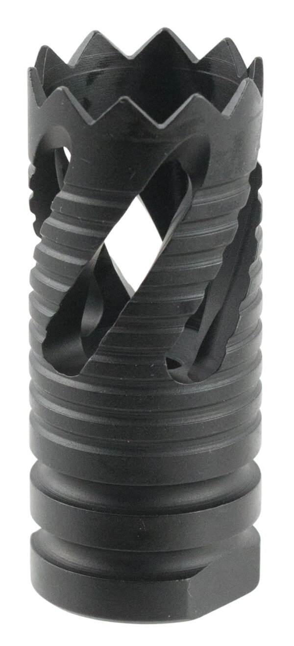 104776 TacFire MZ1021 Thread Crown Muzzle Brake .223/5.56 1/2×28 Black