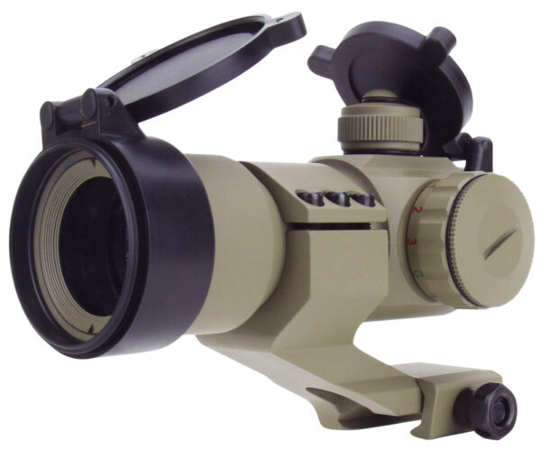104793 TacFire RD004T 1×30 Red/Green Dot Sight, Tan, 2 MOA