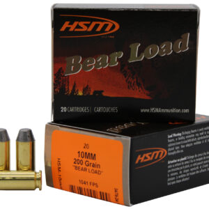 HSM Bear Load 10mm Auto 200gr RNFP – 20rd Box