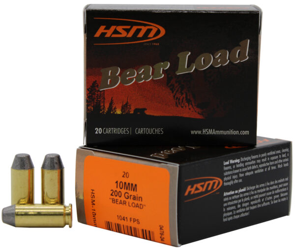 104841 HSM Bear Load 10mm Auto 200gr RNFP – 20rd Box