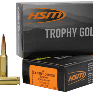 HSM Trophy Gold 6.5 Creedmoor 130 gr Berger VLD Match – 20/Box