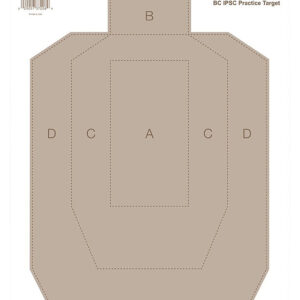 Birchwood Casey EZE-Scorer IPSC Paper Target 12×18 100/PK