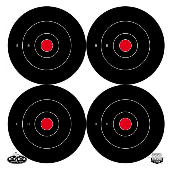 105787 Birchwood Casey Dirty Bird 6″ Bullseye Targets – 100 Pack