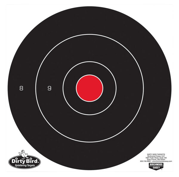 Birchwood Casey Dirty Bird 12-inch Bullseye Targets, 100 Pack